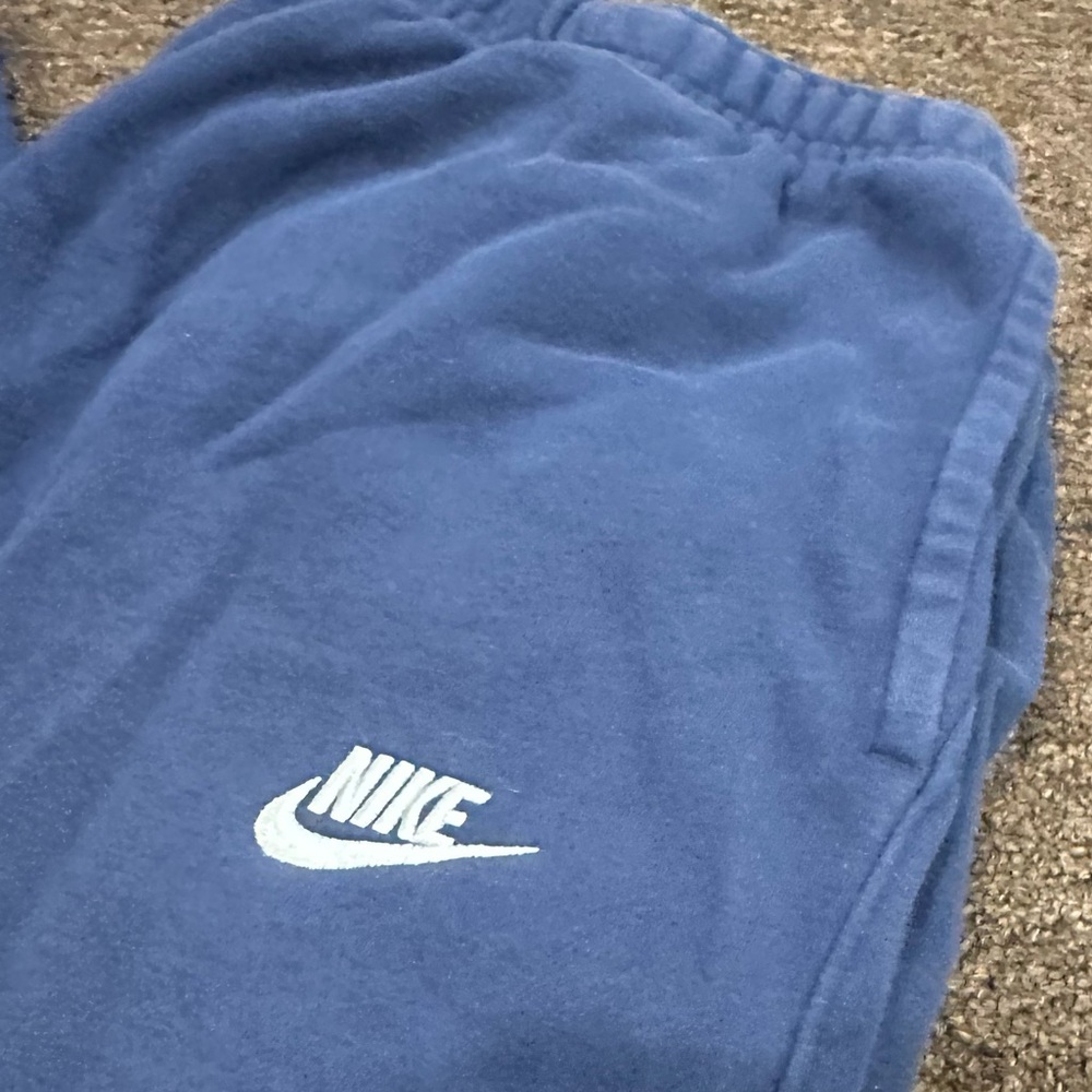 EUC Nike Men's Blue Fleece Sweatpants Comfortable joggers  Bottoms XXL - Picture 4 of 4